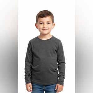 Lee Charcoal Long Sleeve Kids Tee